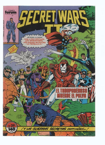 SECRET WARS II, Volumen 1, Numero 29: Desesperacion (Forum 1987)