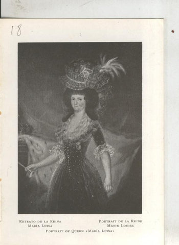 Goya en el museo del prado: lamina 18: Retrato de la reina Maria Luisa