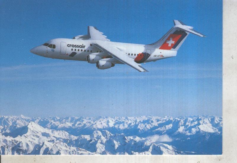 Postal 013437: Crossair  Avro RF 85 Jumbolino