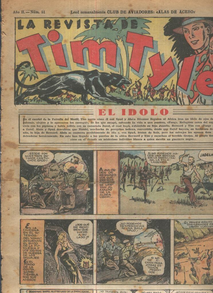Tim Tyler de Hispano Americana numero 051 (procede de tomo desencuadernado)