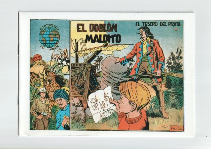 Facsimil: Aventureros del Mundo numero 1: El Tesoro del pirata: el doblon maldito