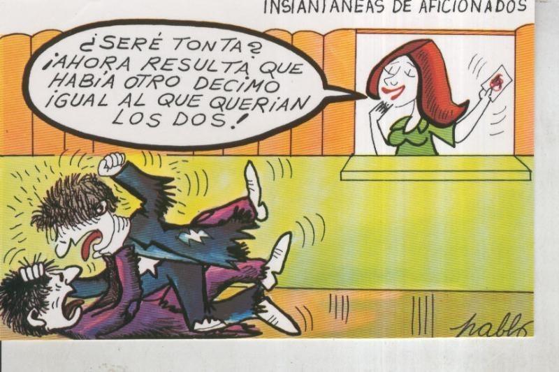 Postal 011064: Loteria Nacional: Dibujos humoristicos de Pablo