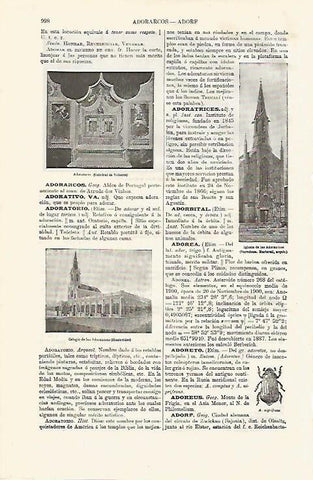 LAMINA ESPASA 8126: Iglesia de las Adoratrices Barcelona