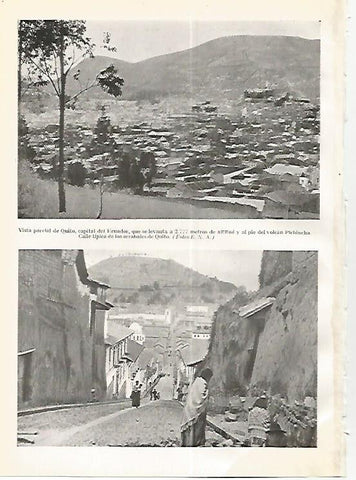 LAMINA GEOGRAFIA 0242: Vistas de Quito Ecuador