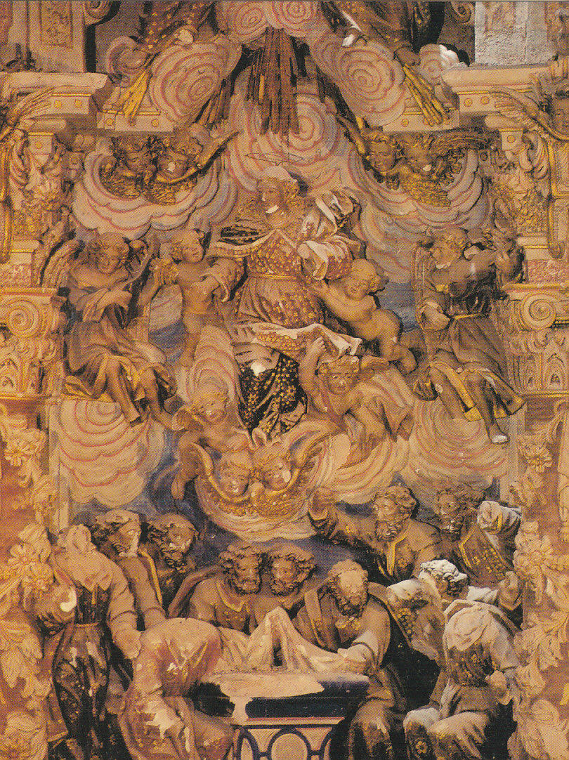 Postal 61860 : Retablo. Iglesia de la Asuncion (escena central). Galve (Teruel)