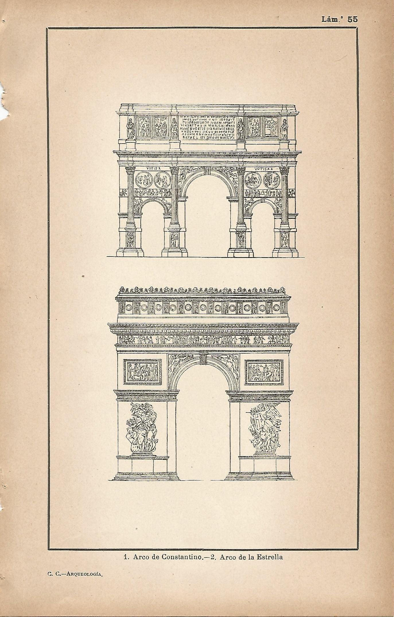 Lamina 055: Arco de Constantino - Arco de la Estrella