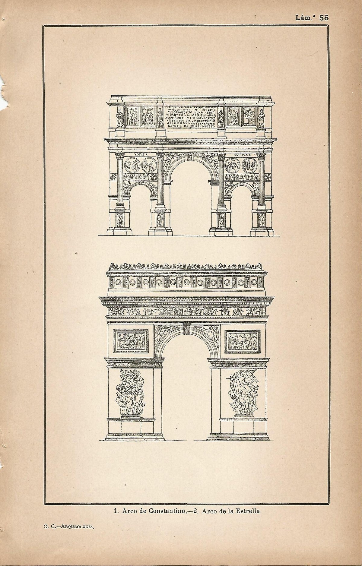Lamina 055: Arco de Constantino - Arco de la Estrella