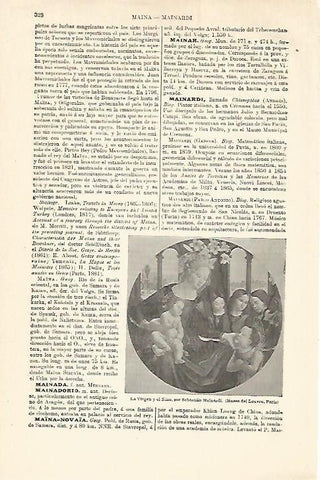 LAMINA ESPASA 18532: La Virgen y el Niño por Mainardi