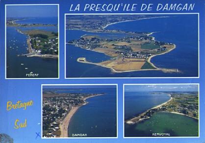 POSTAL 57662: La presqui ile de Damgun Bretagne Sud