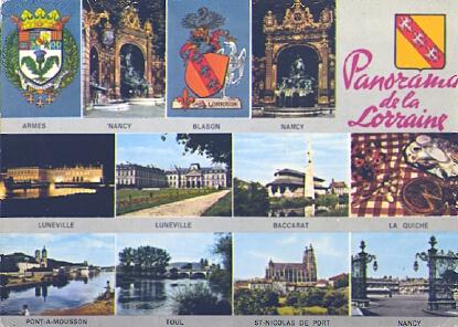 POSTAL 57671: Panorama de la Lorraine