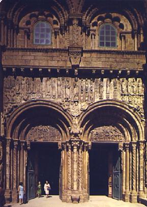 POSTAL 57690: Santiago de Compostela Catedral Puerta de las Platerias