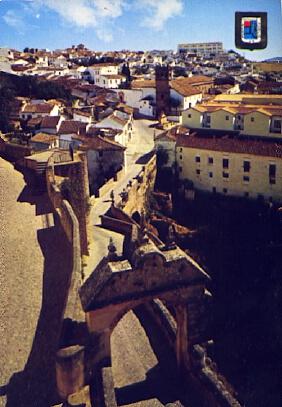 POSTAL 57692: Ronda (Malaga) Arco de Felipe V. Calle Real