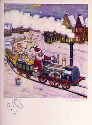 POSTAL 57710: Noel origiunal pintado con la boca por Arnulj