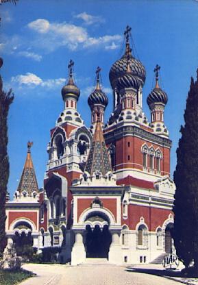 POSTAL 57737:Nice Cathedrale Orthodoxe Russe Cote d Azur