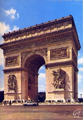 POSTAL 57766: Paris L arc de triomphe de l Etoile