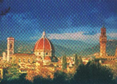 POSTAL 57783: Vista de la catedral de S. Maria del Fiore y del Palacio Vecchio