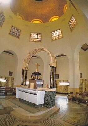 POSTAL 57837: The main Altar in the Church of Beatitudes Mount of Beatitudes