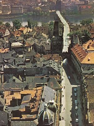 POSTAL 57861: Prague The Bridge Street in the Lesser Town and Charles Bridge