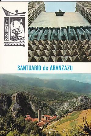POSTAL 57891: Santuario de Aranzazu Fachada de la Basilica y paisaje en torno al Santuario