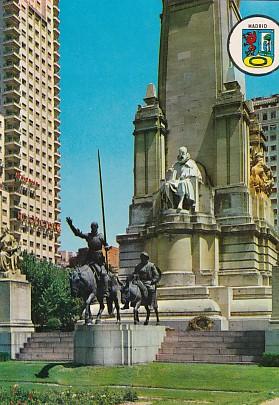POSTAL 57914: Madrid Plaza de España Monumento a Cervantes