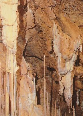 POSTAL 57930: Molinos (Teruel) “Grutas de Cristal” (Las Graderas) Sala Marina Minaretes