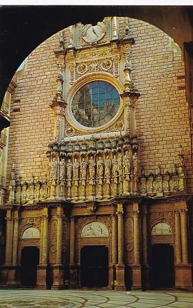 POSTAL 57964: Montserrat Façana de la Basilica