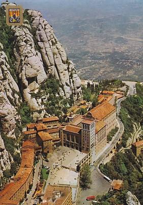 POSTAL 57970: Montserrat Panoramica del Monestir