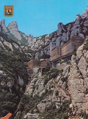 POSTAL 57977: Montserrat El Monestir i Funicular
