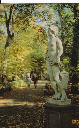 POSTAL 58011: Estatua de mujer desnuda en parque