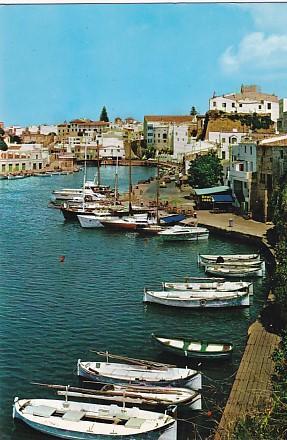 POSTAL 58012: Ciudadela (Menorca) Vista parcial y puerto