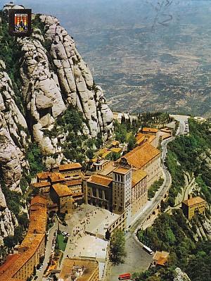 POSTAL 58029: Montserat panoramica del Monestir