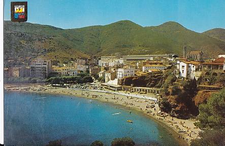 POSTAL 58083: Port Bou (Gerona) Costa Brava Sector norte vista general y playa