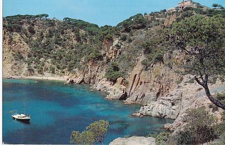 POSTAL 58116: San Feliu de Guixols (Costa Brava) Acantilados de San Telmo