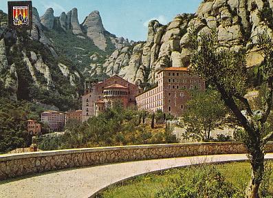 POSTAL 58137: Montserrat El Monestir amb les roques de Sta. Magdalena