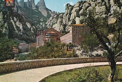 POSTAL 58142: Montserrat el Monestir amb les roques de Sta. Magdalena