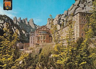POSTAL 58145: Montserrat Abside de la Basilica
