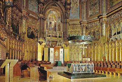 POSTAL 58146: Montserrat Interior de la Basilica