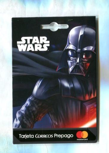 Star Wars: tarjeta prepago correos: personaje Darth Vade