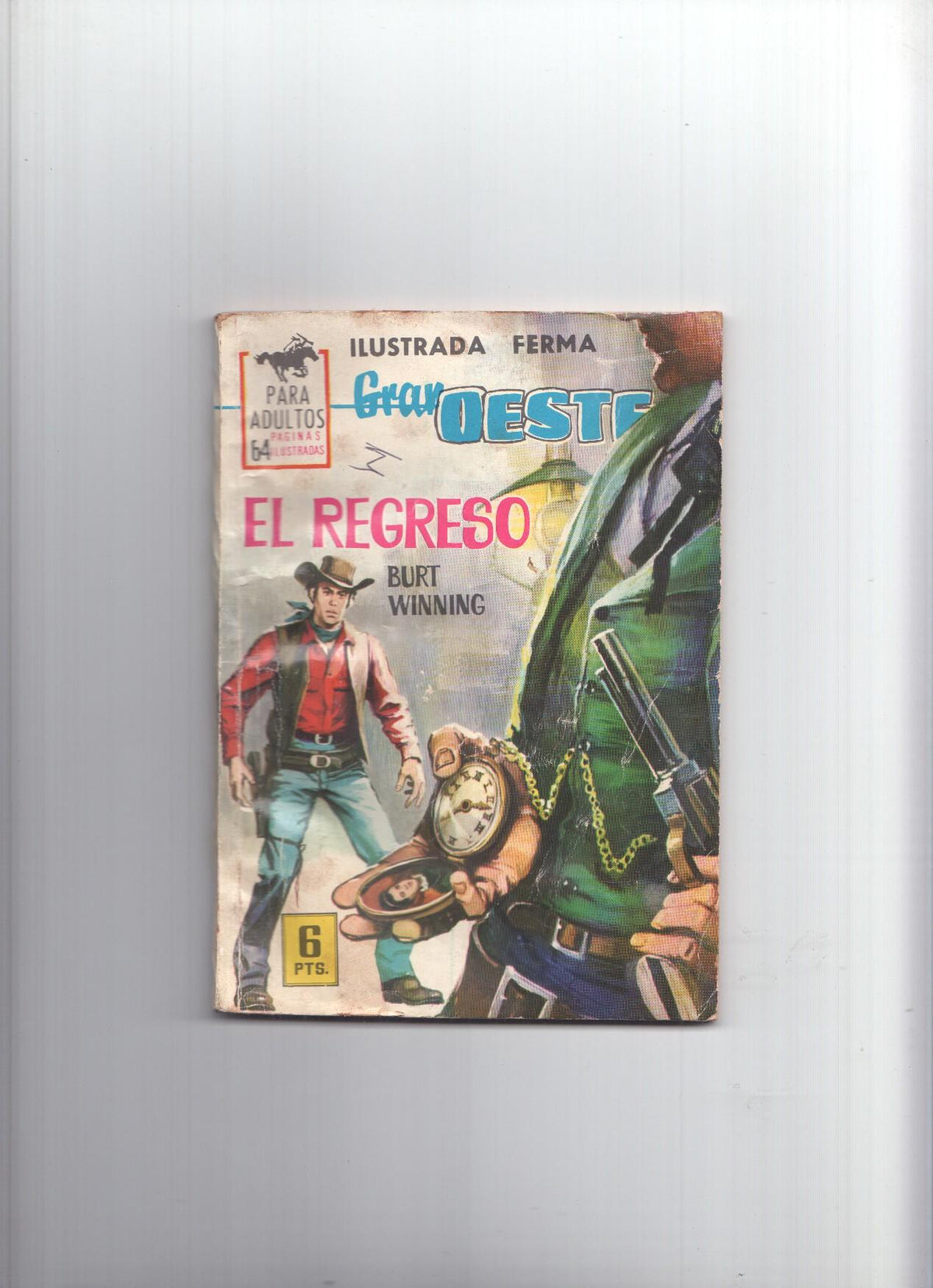 Gran Oeste numero 268: El regreso, trasera foto/ficha Rosemary Forsyth (toda garabateada por dueño original)