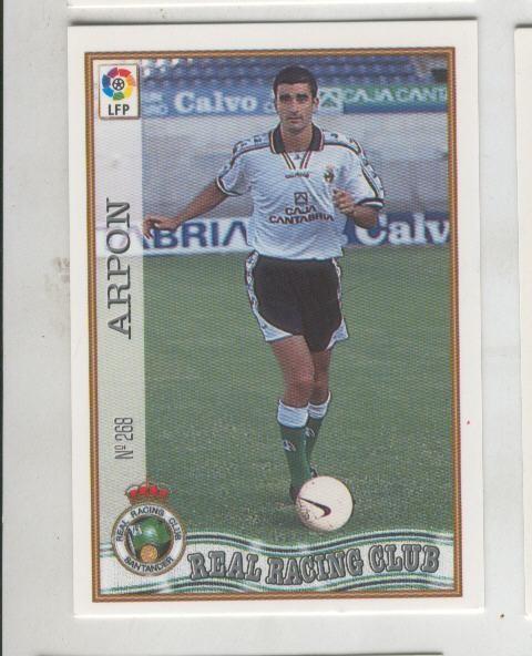 Cromo Liga 97/98: Real Racing Club numero 268: Arpon