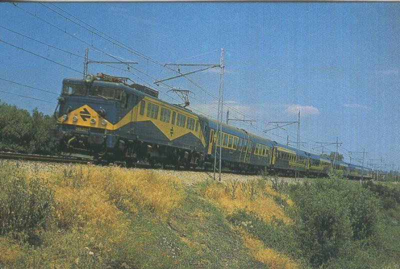 Postal 013036: Tren Renfe: Tren rapido de coches 9.000