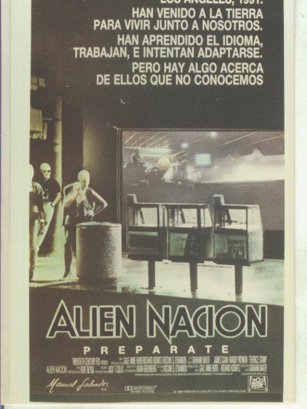 Foto cine 167: Alien Nacion 