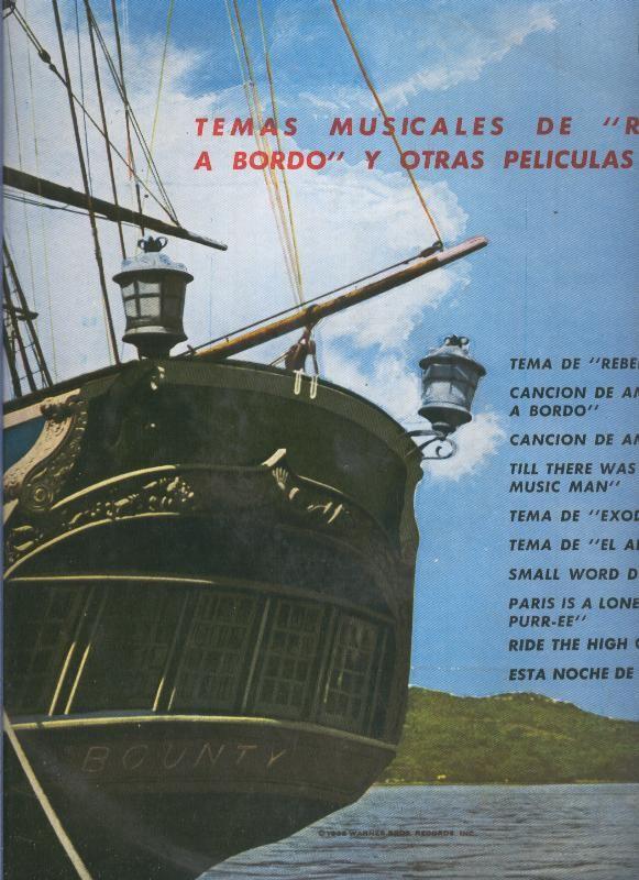 Disco LP: Temas musicales de Rebelion a bordo