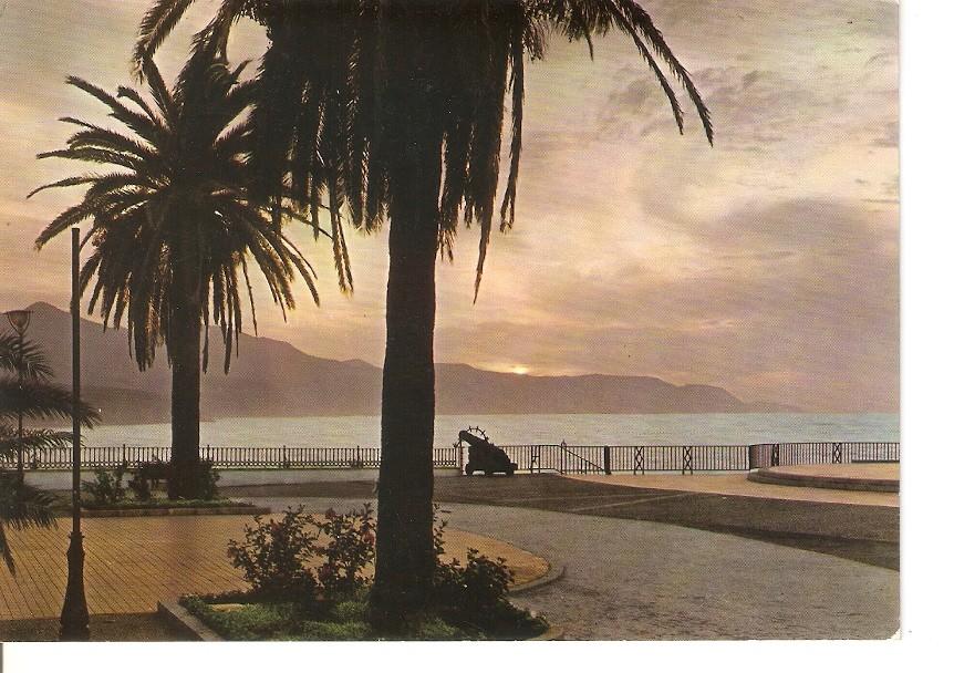 Postal 034563 : Nerja (Costa del Sol). Atardecer en el Balcon de Europa
