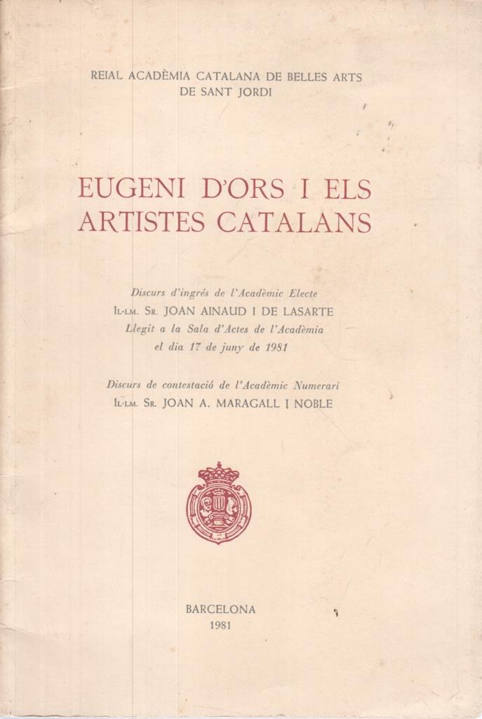 Eugeni 'Ors i els artistes Catalans