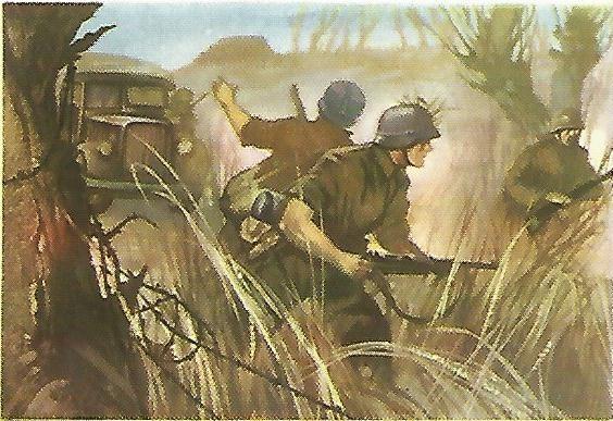 CROMO CHOCOLATES LAS COMAS - Historia de la Guerra no 58 - Campaña de Polonia
