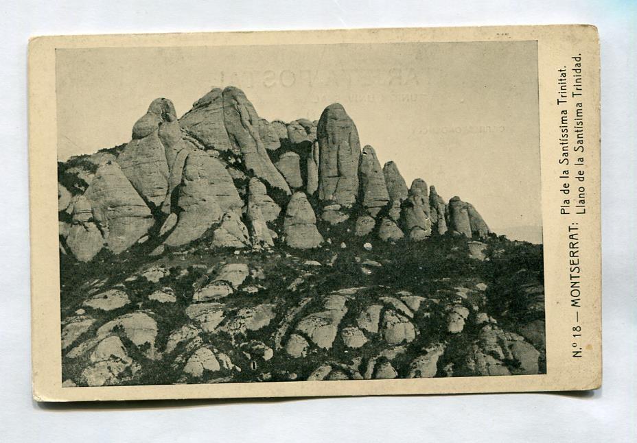 Postal  000439 : Montserrat: Pla de la Santissima Trinitat de Montserrat