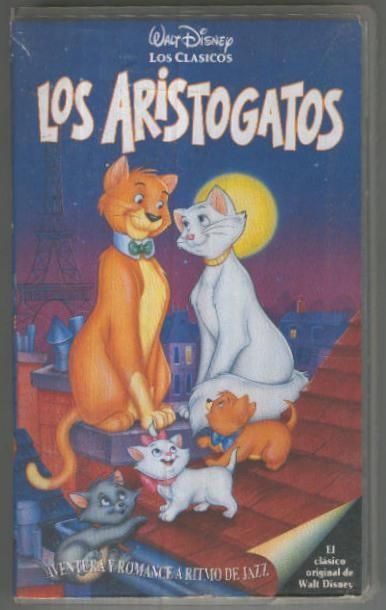 VHS Cine-Animacion: LOS ARISTOGATOS (Los Clasicos Disney)