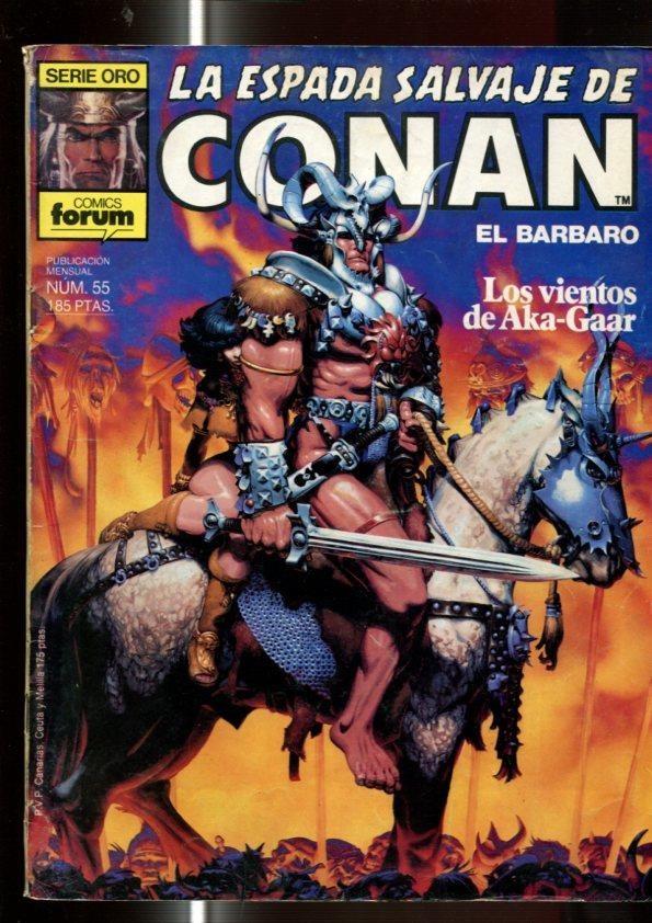 La Espada Salvaje de Conan primera edicion numero 055 (numerado 3 en trasera)
