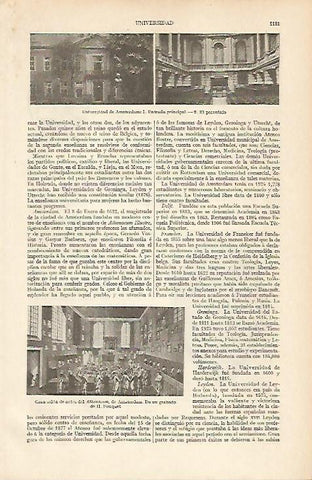LAMINA ESPASA 12152: Universidad de Amsterdam